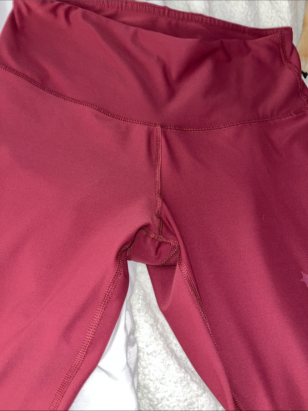 90 Degree By Reflex Kids High-Waist Leggings - Maroon
